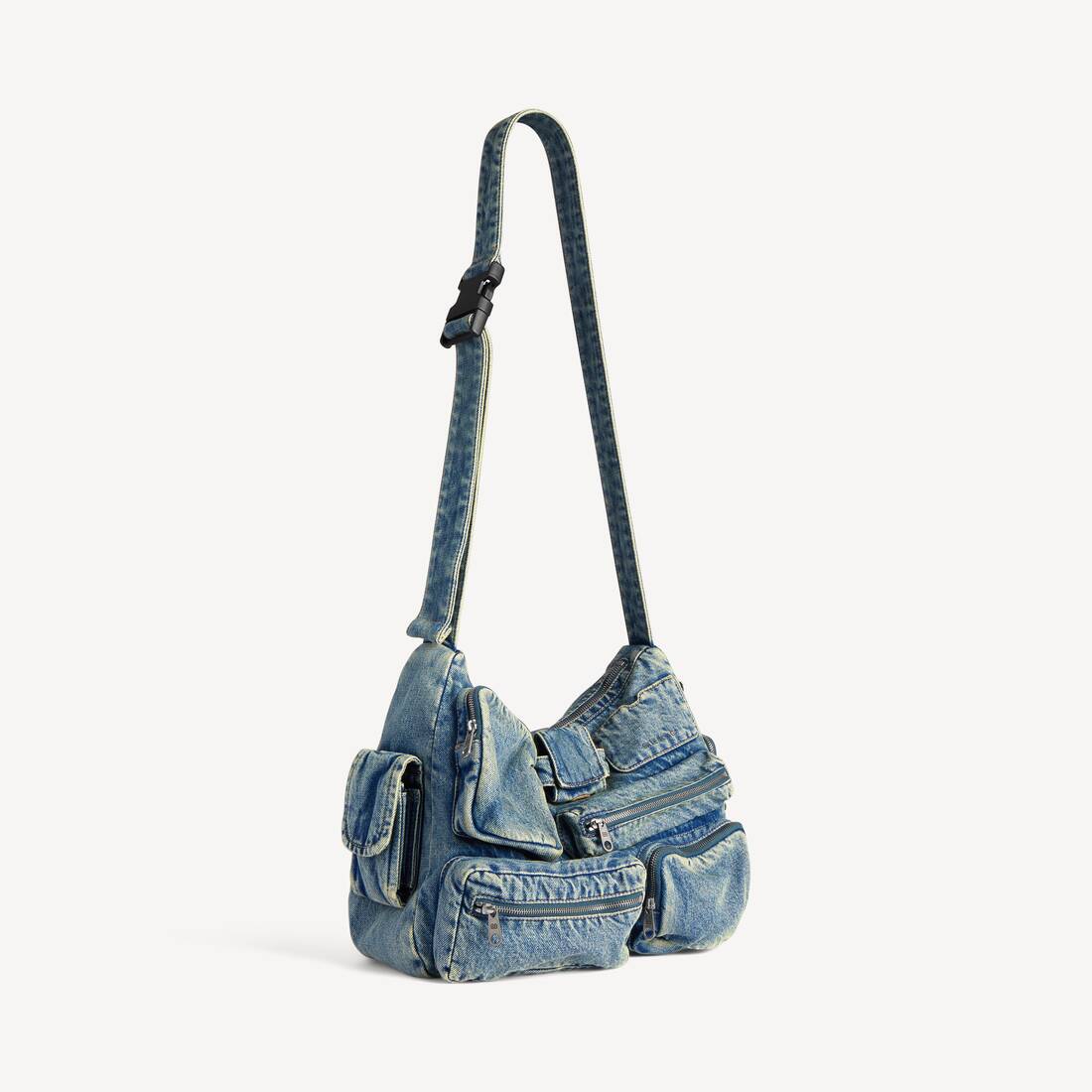Herrars Superbusy-messengerbag i vintageblå