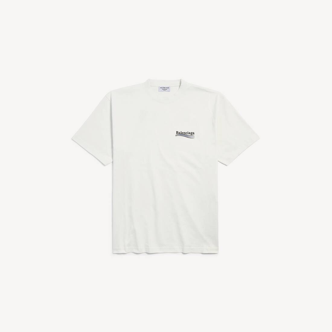 Damers politiska kampanj-T-shirt i storlek XL, vit