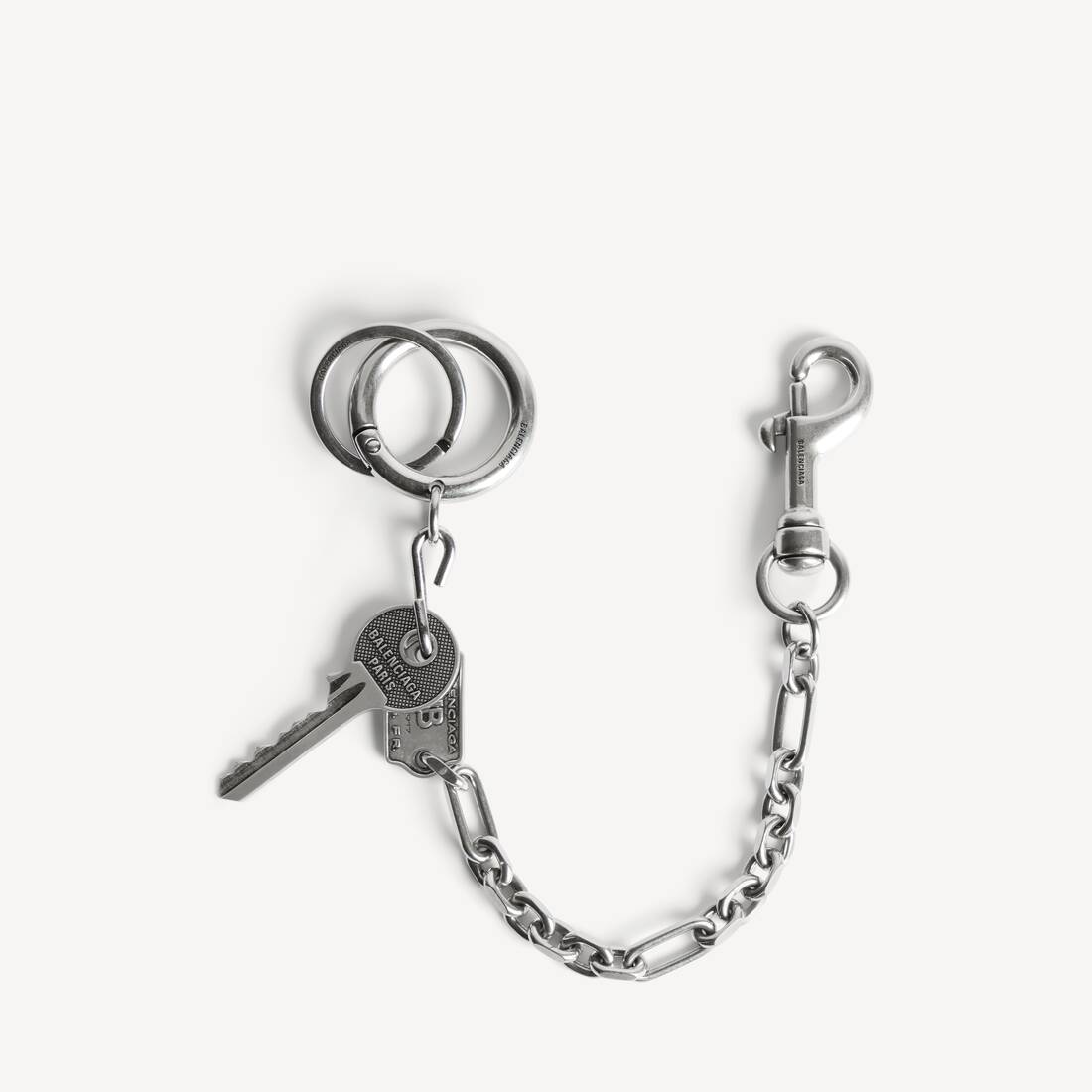 Herrars Neverlost nyckelring i antik silver