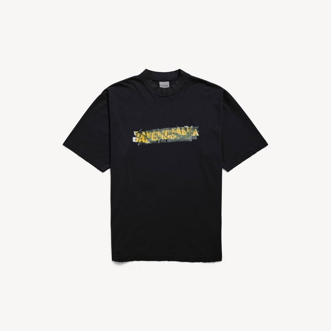 Herrarnas oordnade spray-T-shirt medium fit i svart
