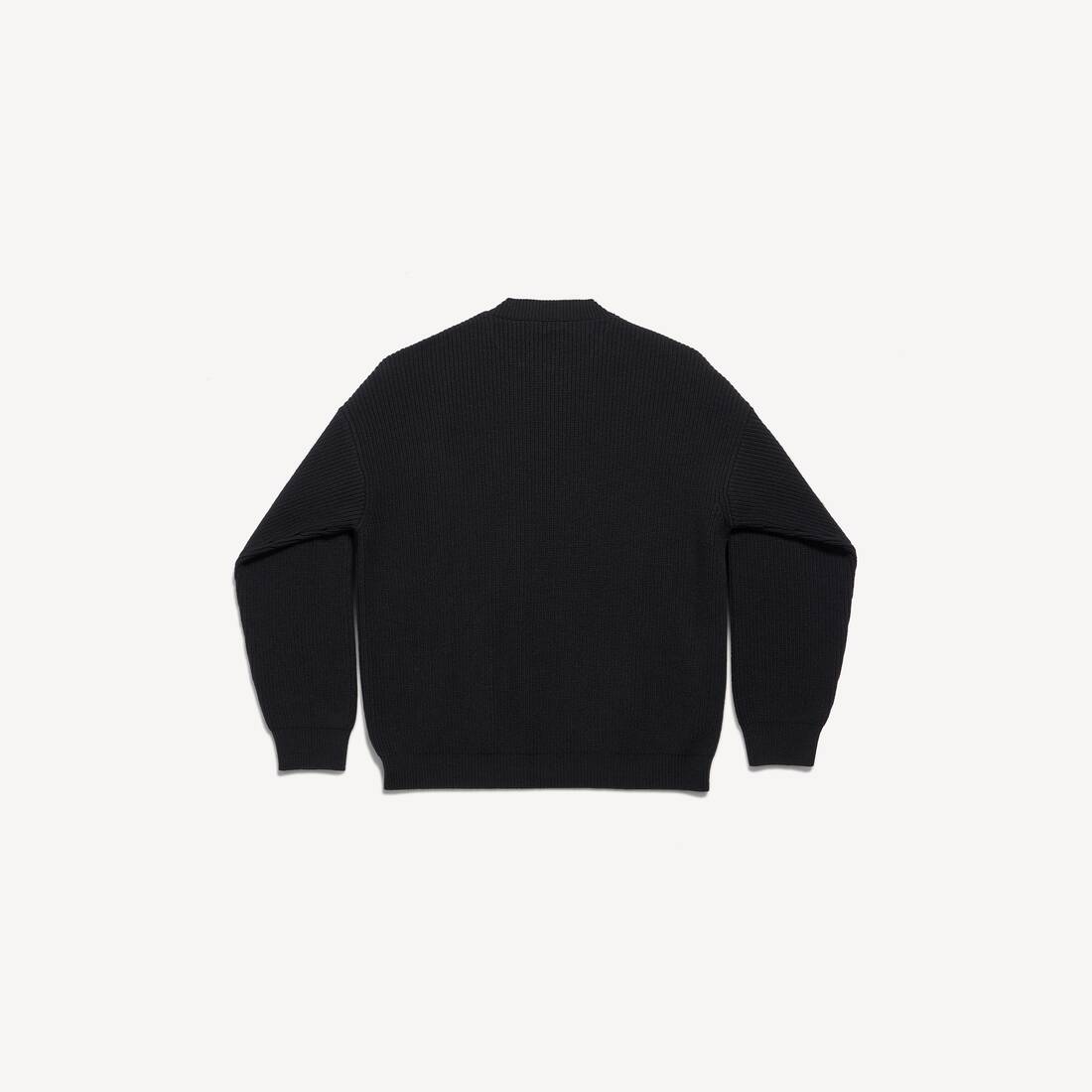 Herrarnas patch crewnecktröja i svart