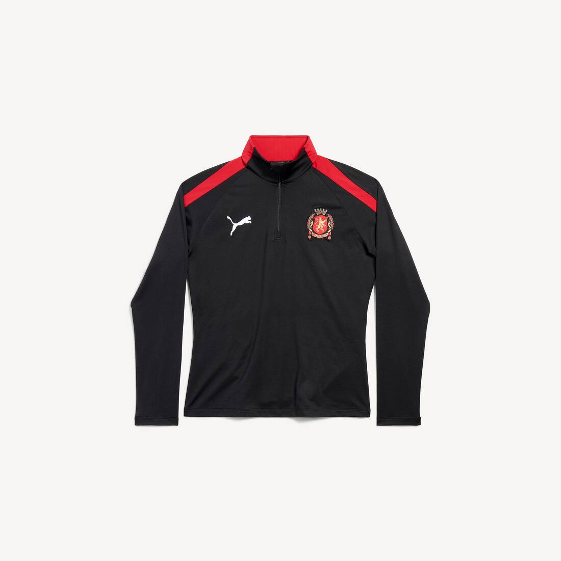 Balenciaga I Puma halvdrags top i svart/röd