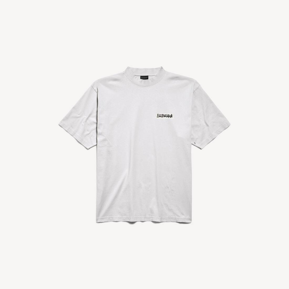 Herrans masking tape T-shirt medium fit i dirty white