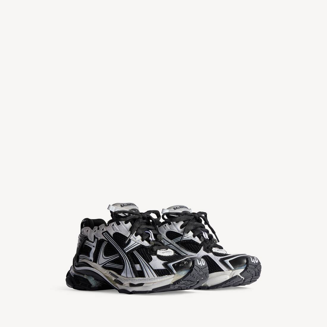 Herrarnas löpande sneakers i vitt
