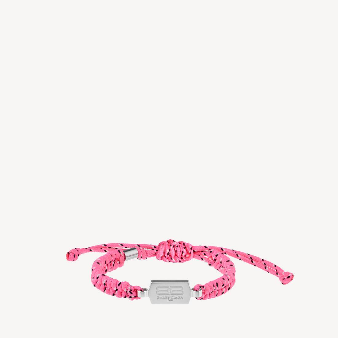 Saint-germain knäppbrosch i rosa/svart/vit/glansande silver