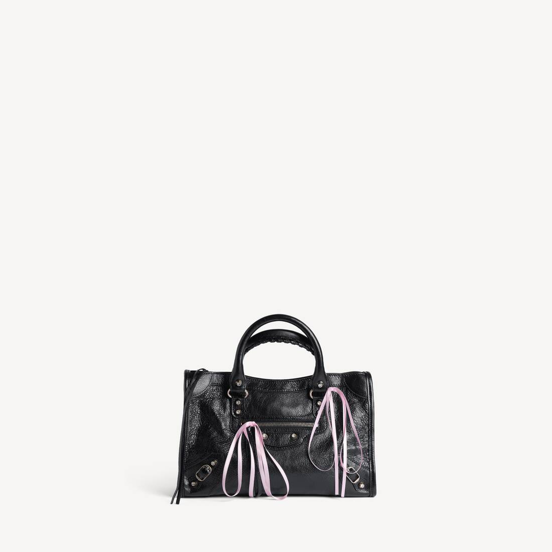 Damas Le City Bag Liten i Svart/Blomkantrosa