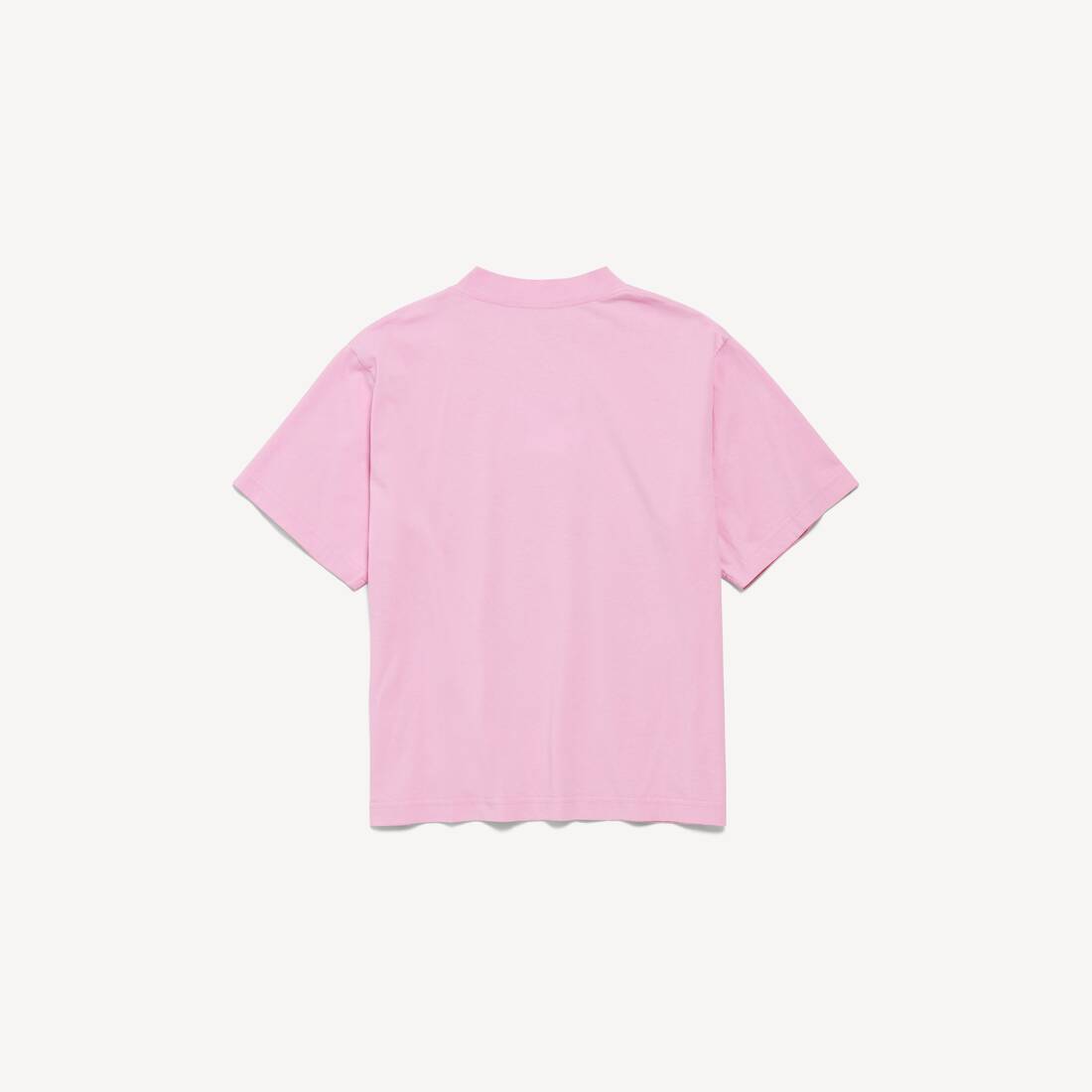 Damas knäpphandskärmed T-shirt Medium Fit i ljus rosa