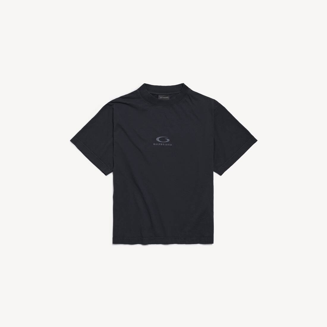 Damsk loop Sports Icon T-shirt Medium Fit i släckt svart