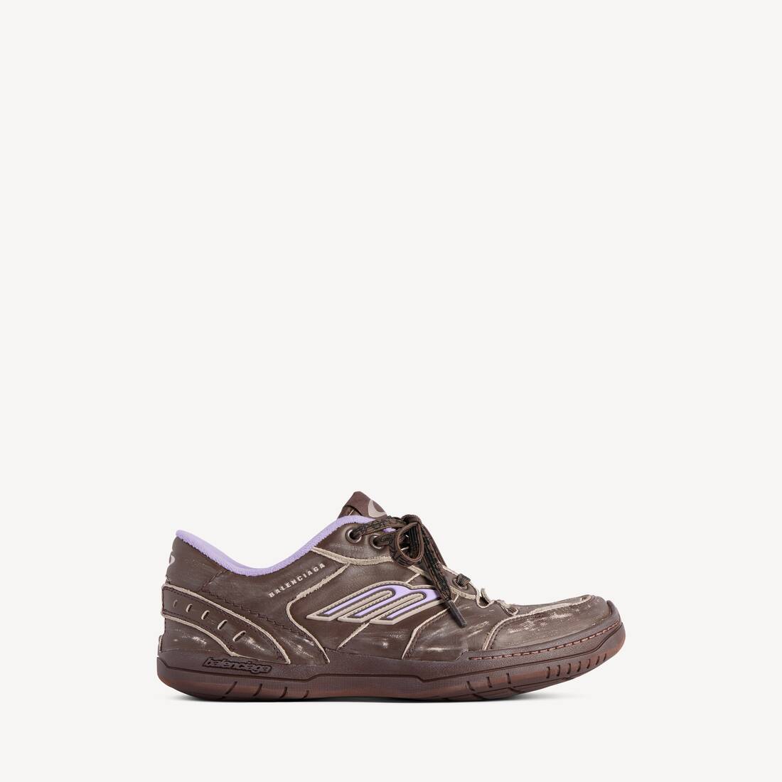 Damas Hamptons Medium Sliten loafer i brunt/lila
