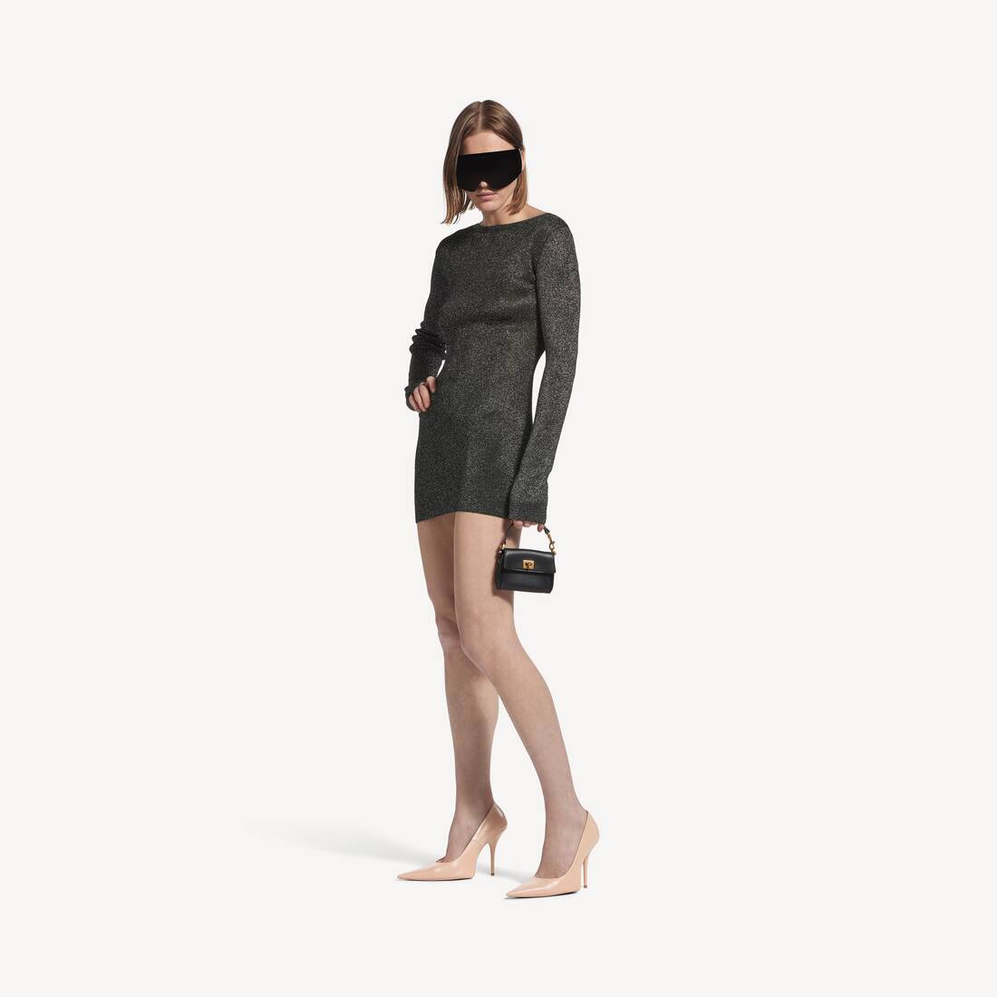 Kvinnas minidress i svart