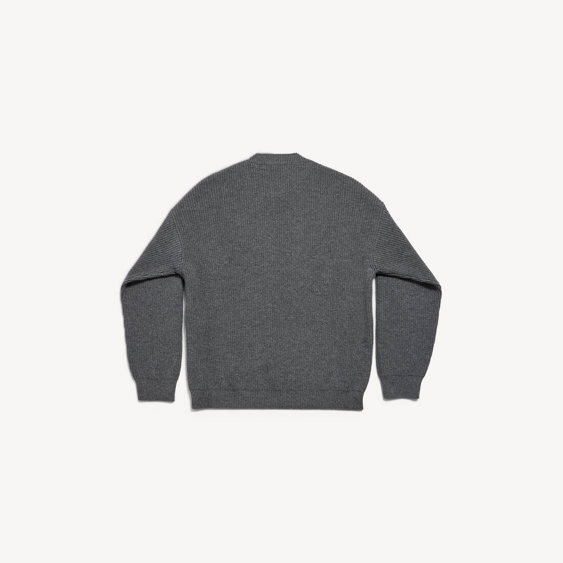 Herrarnas patch crewneck-tröja i grått