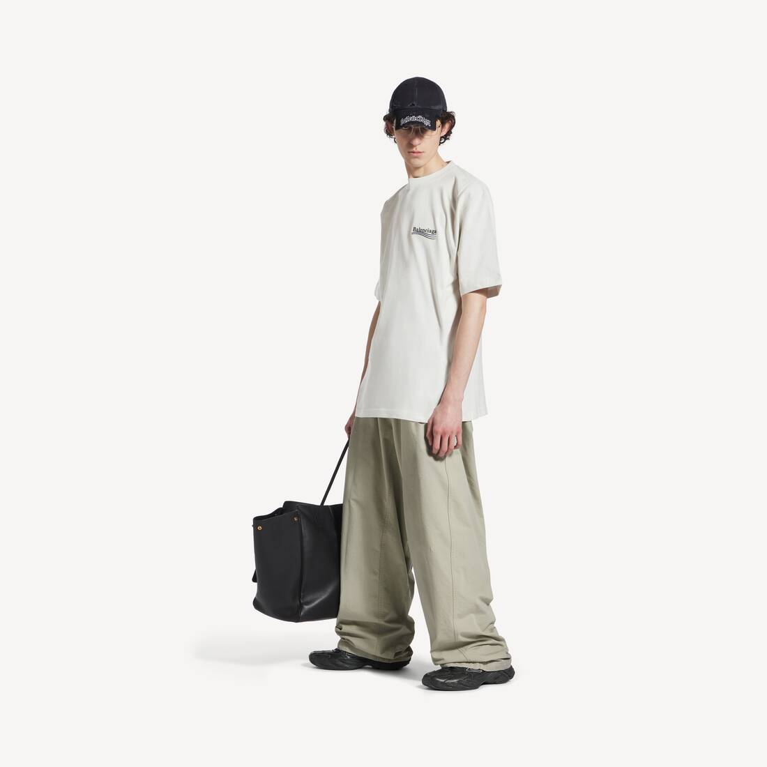 Damers politiska kampanj-T-shirt i storlek XL, vit