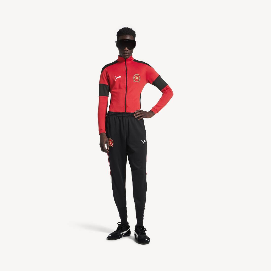 Balenciaga I Puma Fitted Tracksuitjacka i svart/röd