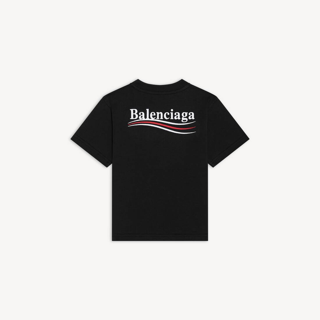 Barn - Politisk kampanj-T-shirt i svart