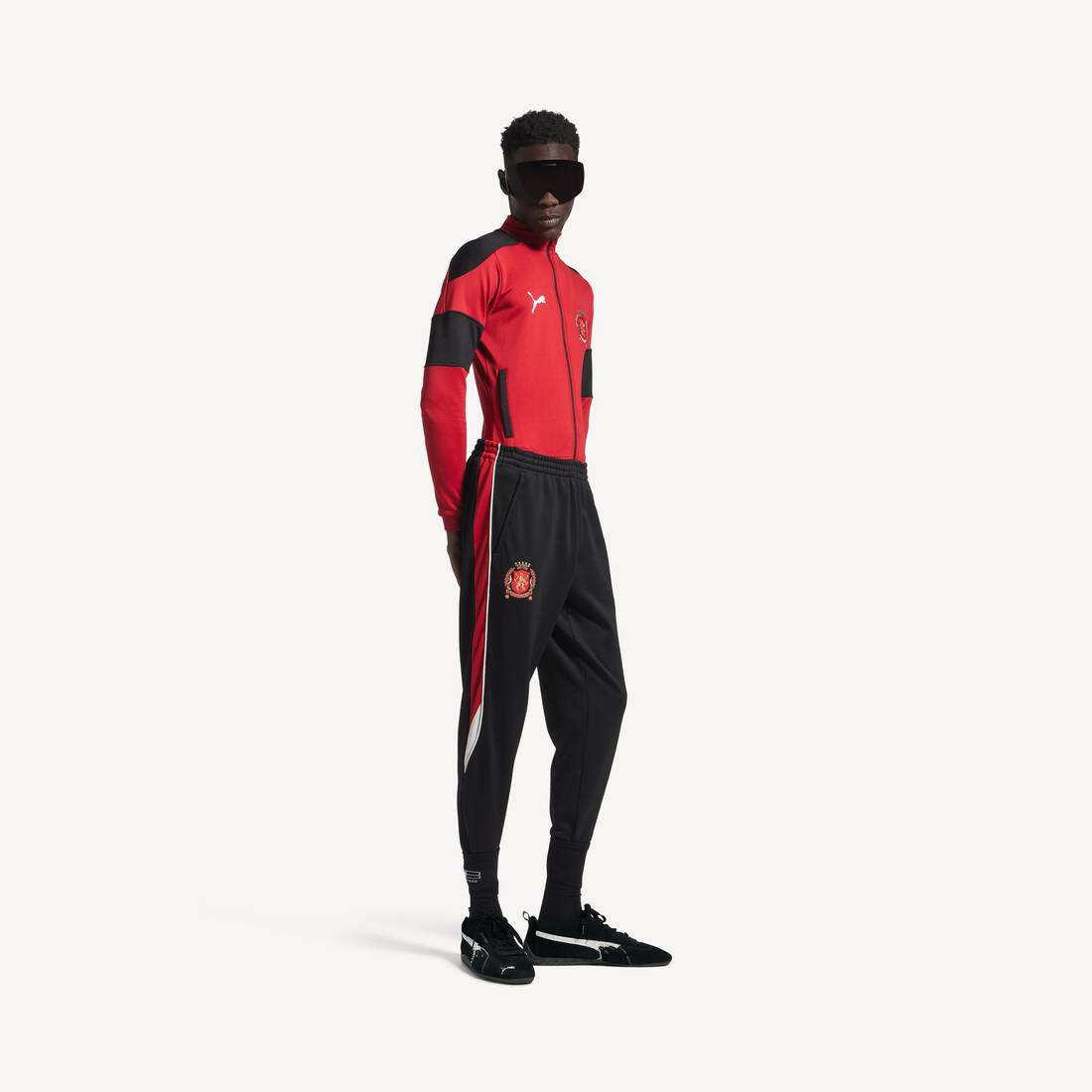 Balenciaga I Puma Fitted Tracksuitbyxor i svart/rött