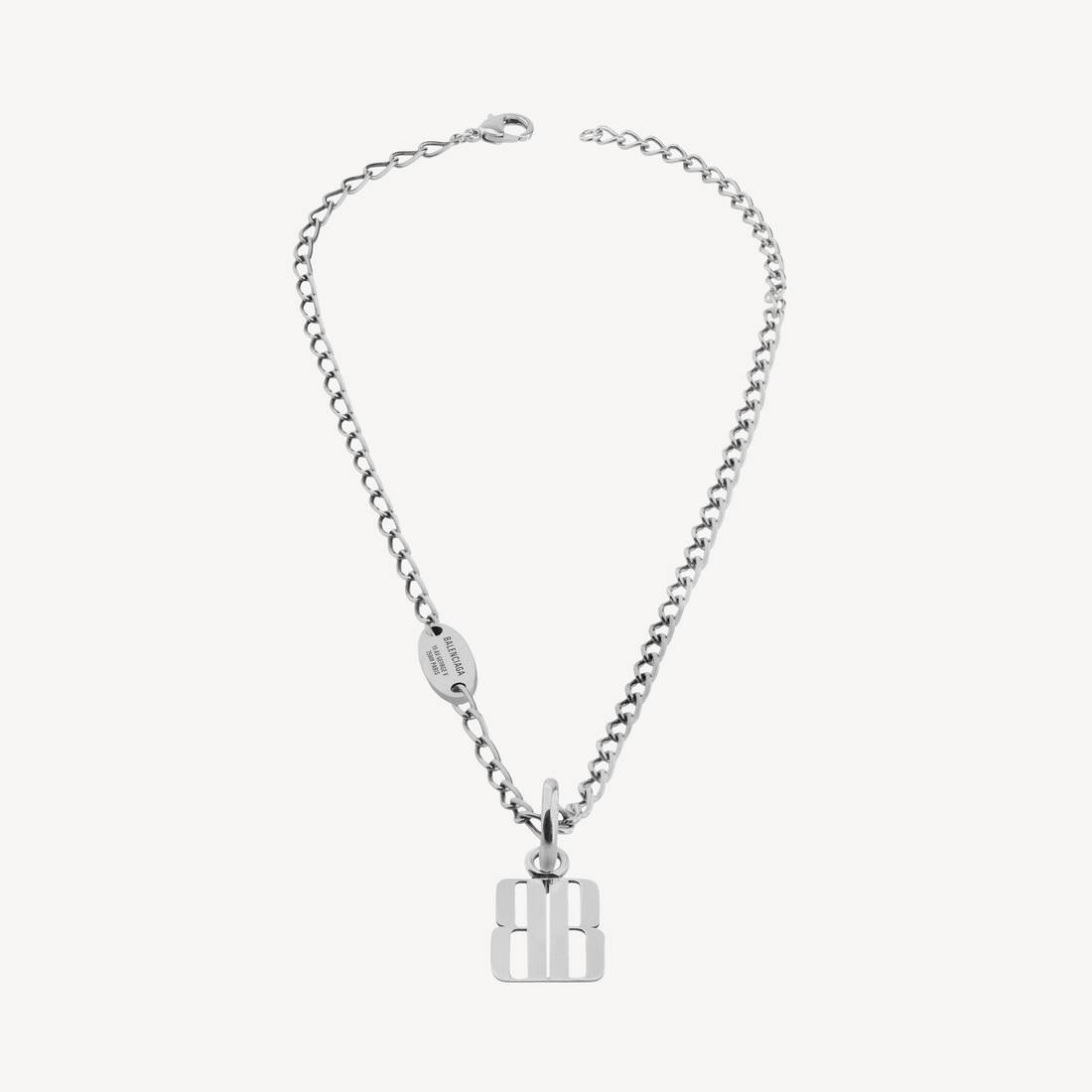 Nano tun halsband i silver
