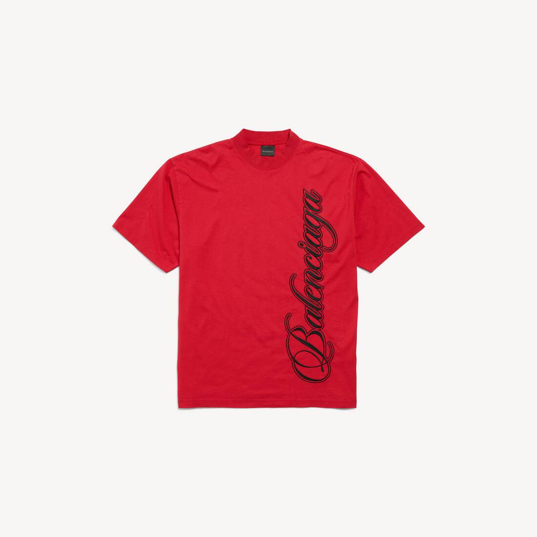 Mänskliga skrivbords T-shirt Medium Fit i röd/svart