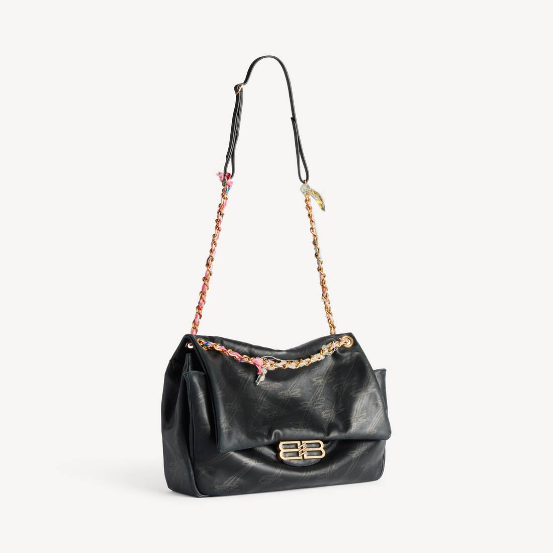 Kvinnas Darling Chain Bag medium i svart