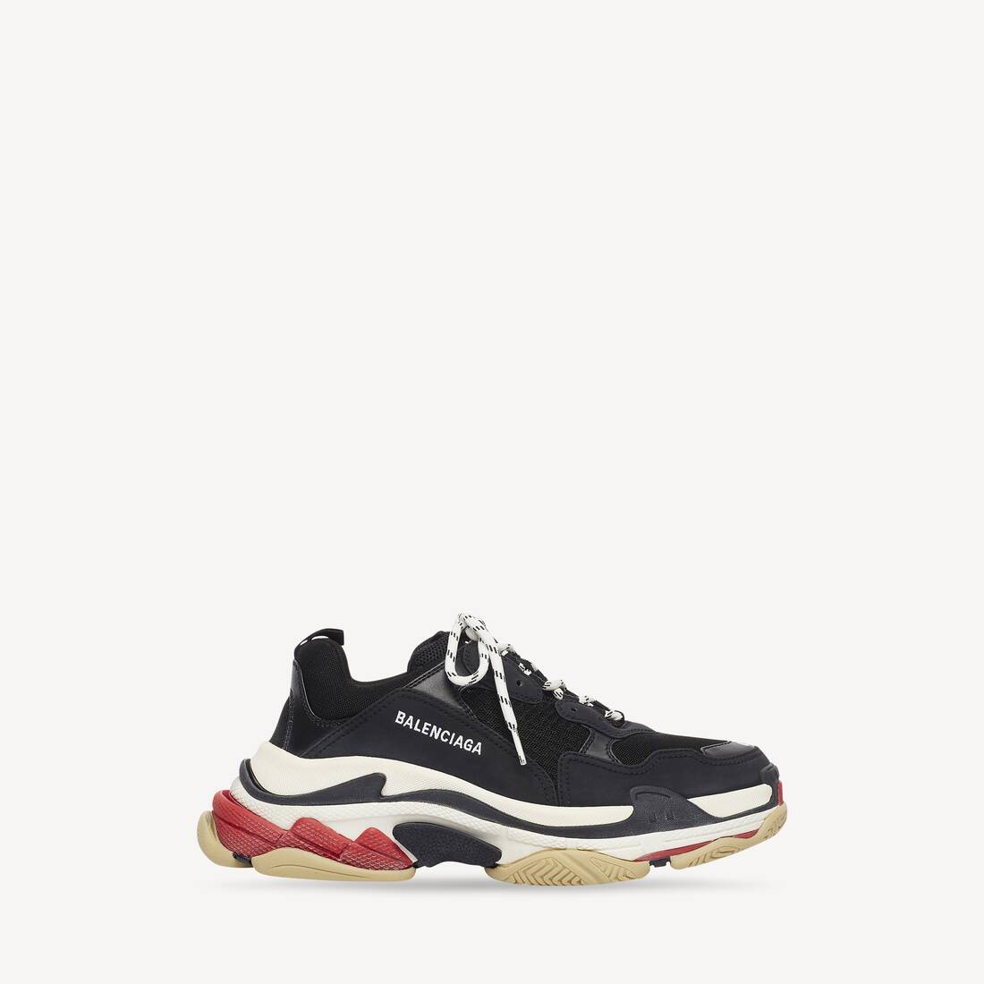 Herrarnas Triple S-sneaker i svart
