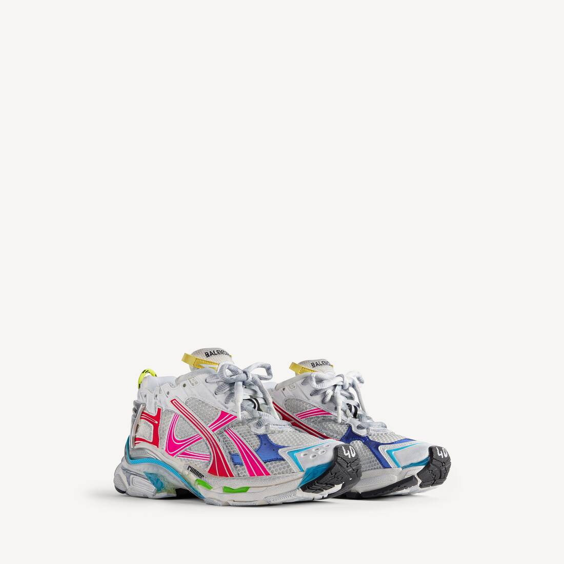 Damsk löpande sneakers i flerfarget
