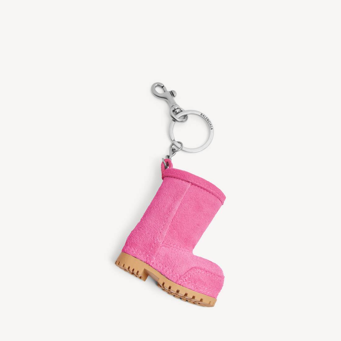 Kvinnors charm/nöckelring Mini Alaska-stövel i rosa