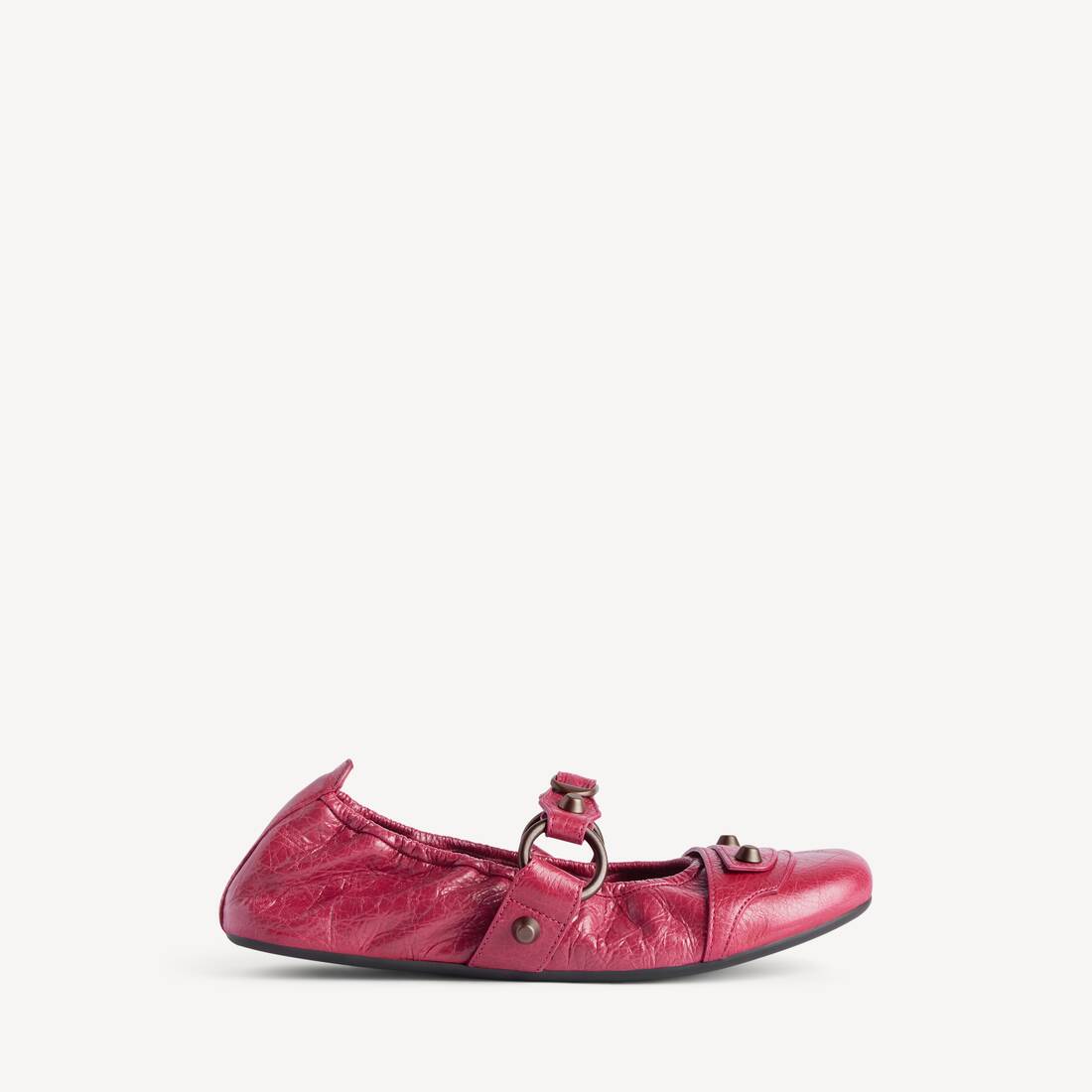 Damas stadsballerina i framboise