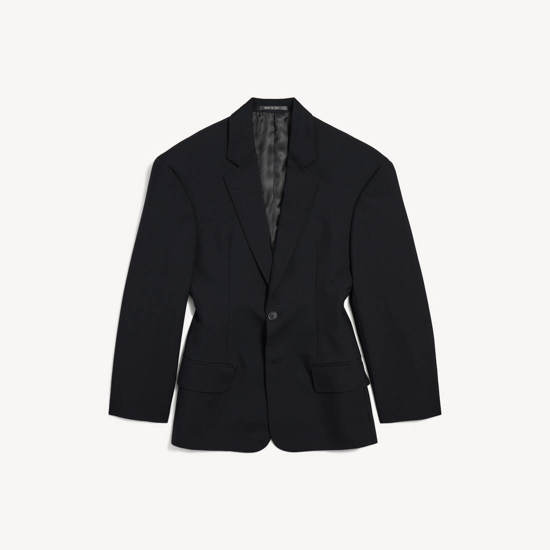 Damas hourglass jacka oversized i svart