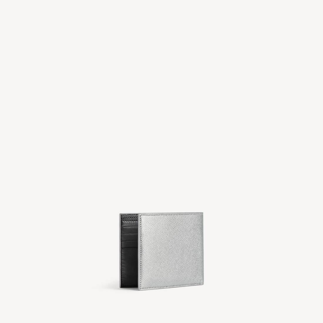 Herrans passfodrad plånbok i silver