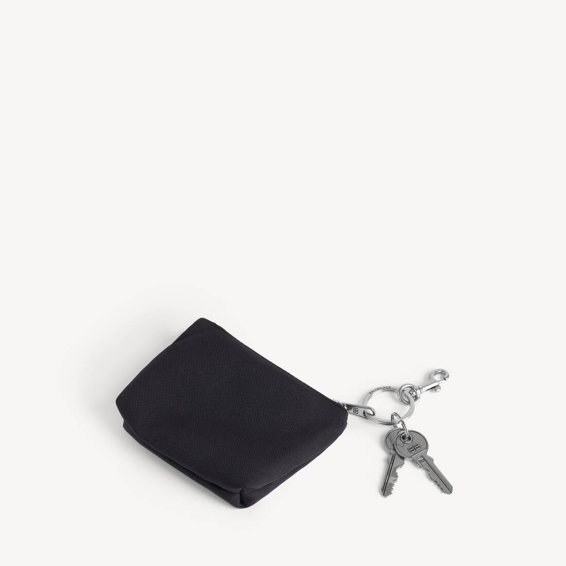 Herrars charm zipad plånbok i svart