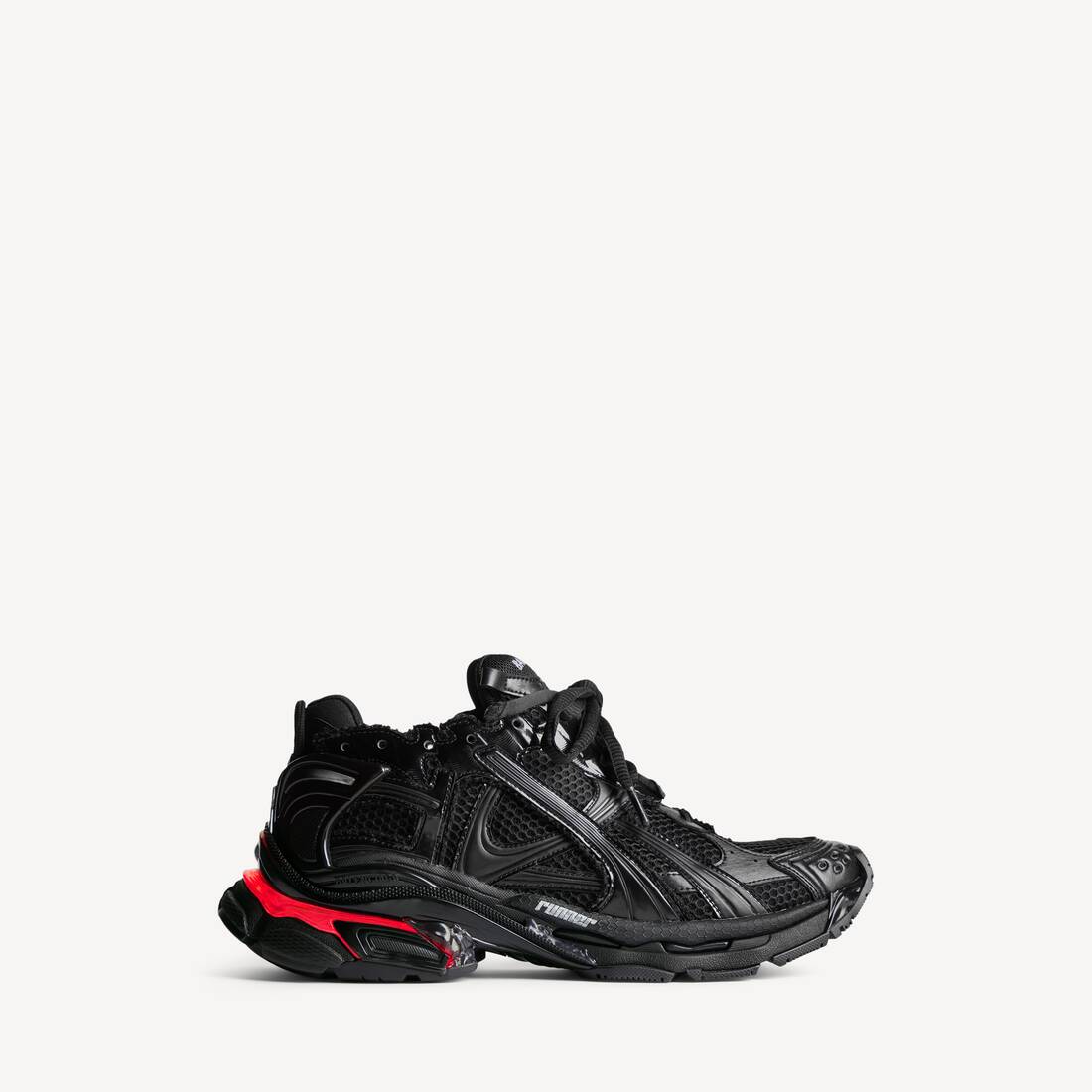 Herrarnas runner LED-sneaker i svart
