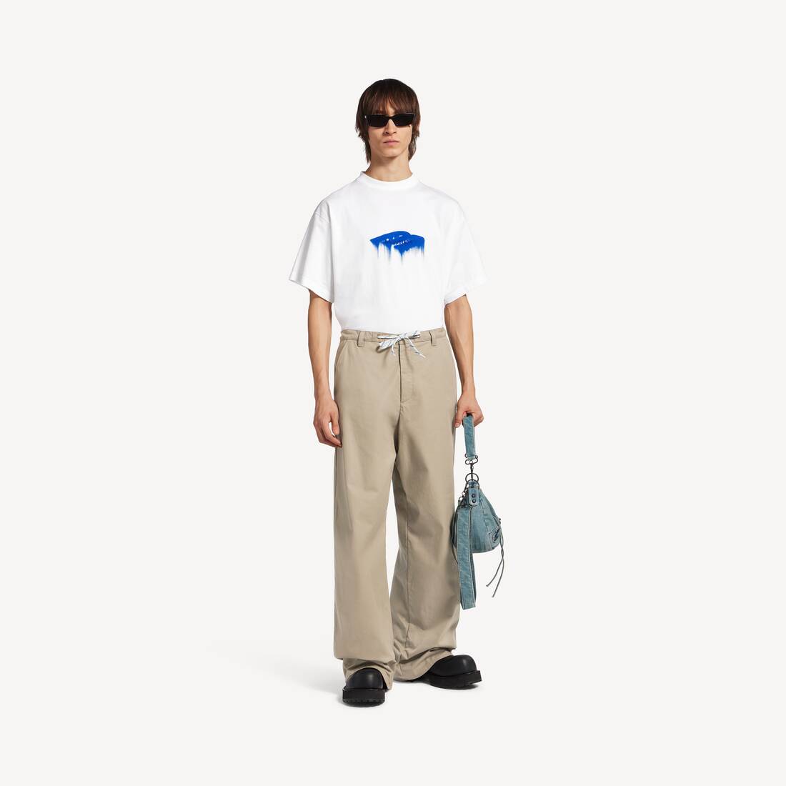 Mänskliga Wet Brush Storlek T-shirt i vitt