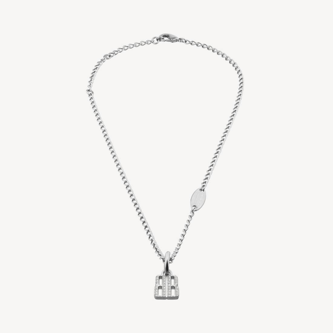 Kvinnas Nano-tunn halsband i silver