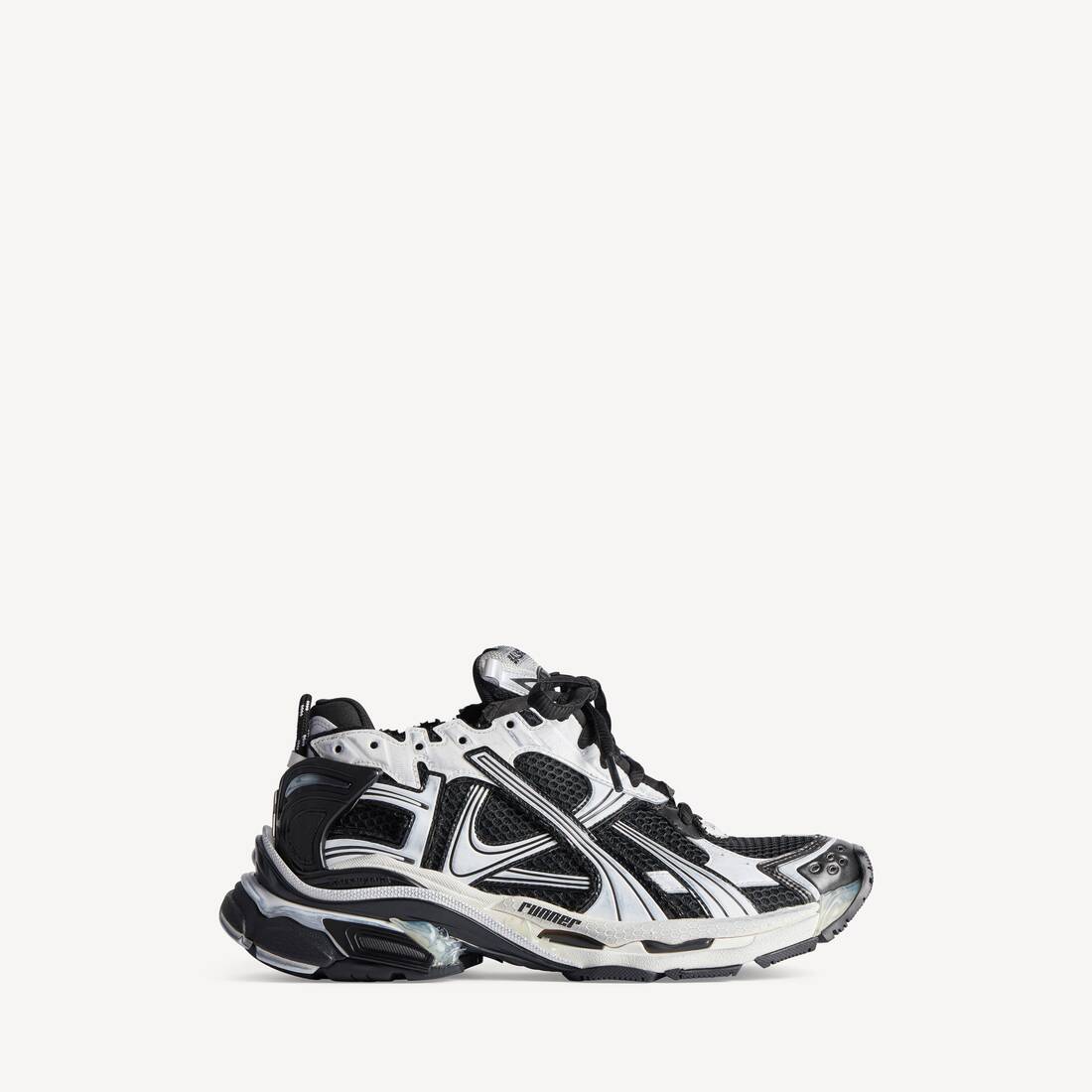 Herrarnas löpande sneakers i vitt
