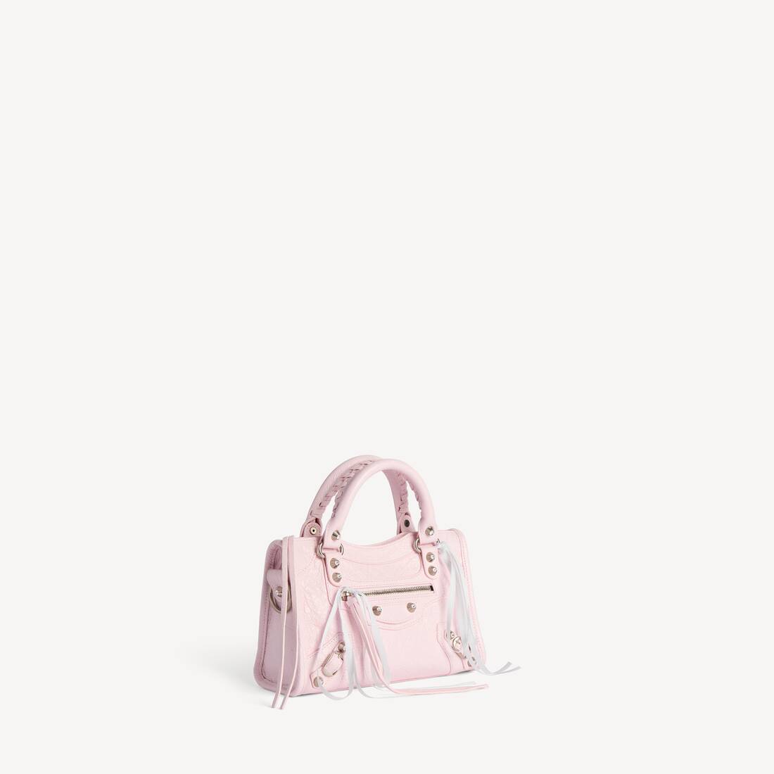Damkassett Le City Bag Mini i blomstertyp rosa/vit snö