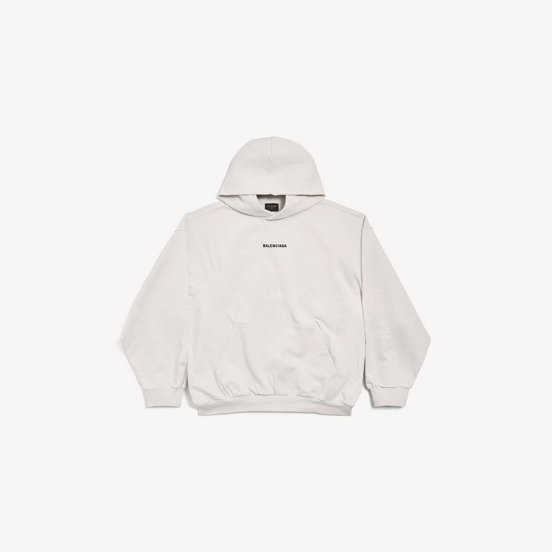 Ny Balenciaga bak hoodies medium fit i off-white