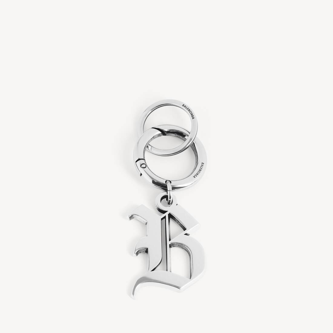 Melrose B nyckelring i antik silver