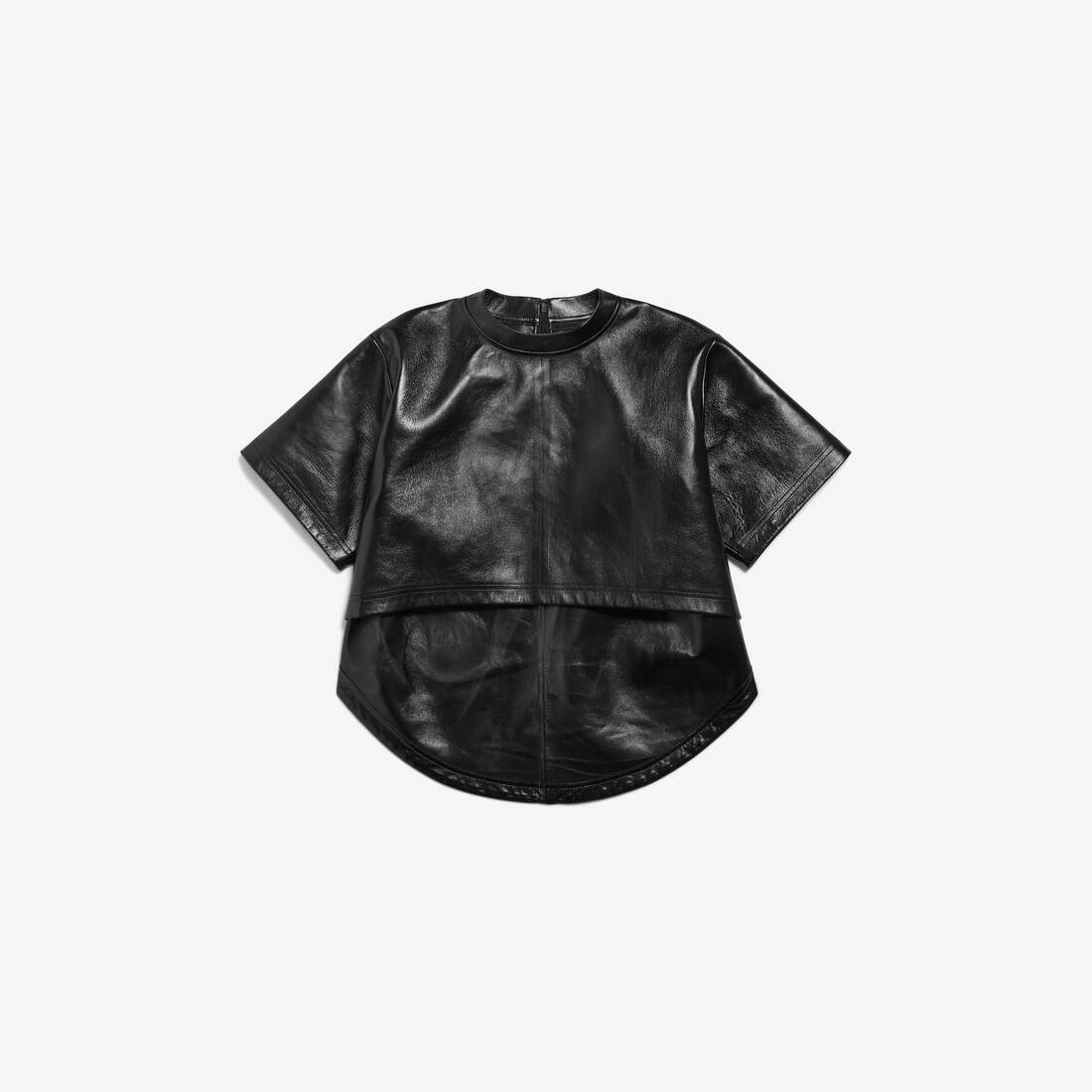 Damsk träningscropped T-shirt i svart