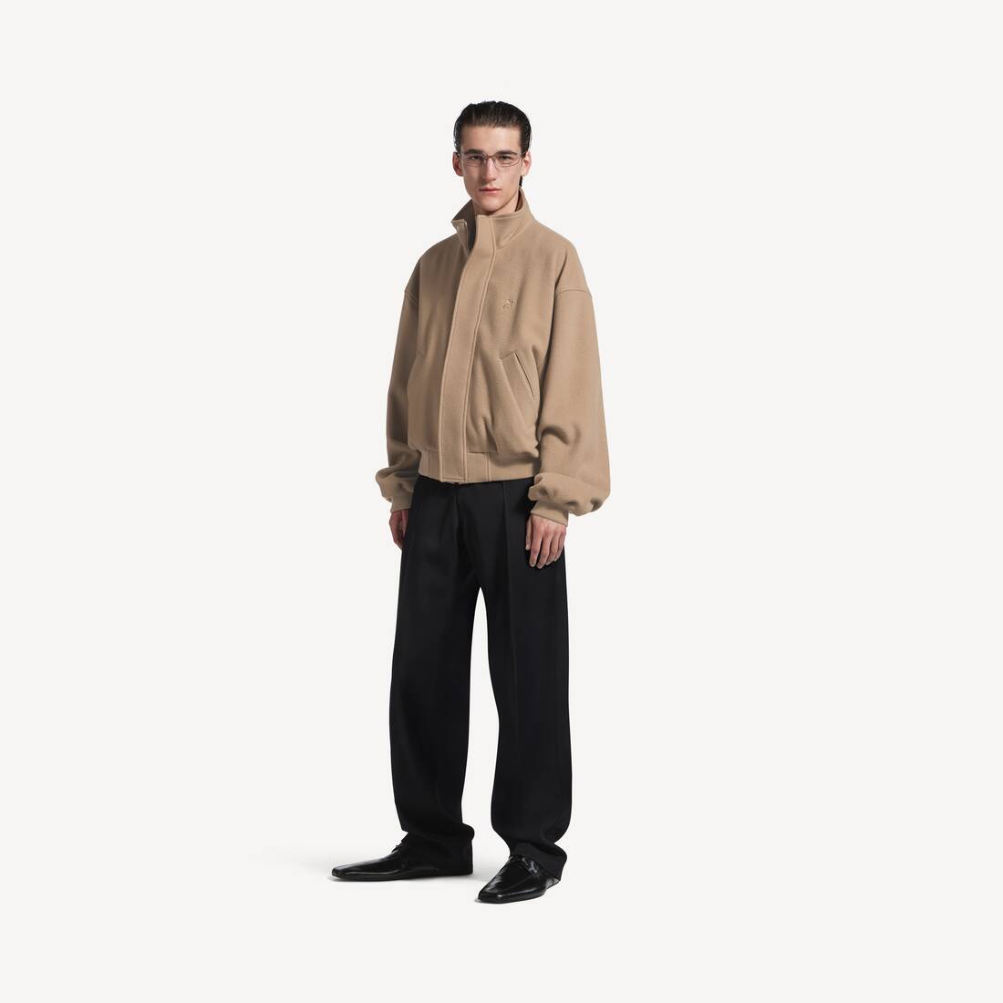 Herrarnas blouson i kamel