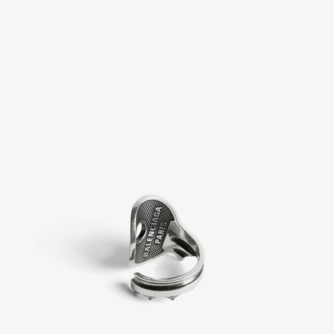 Herrarnas Neverlost ring i antik silver