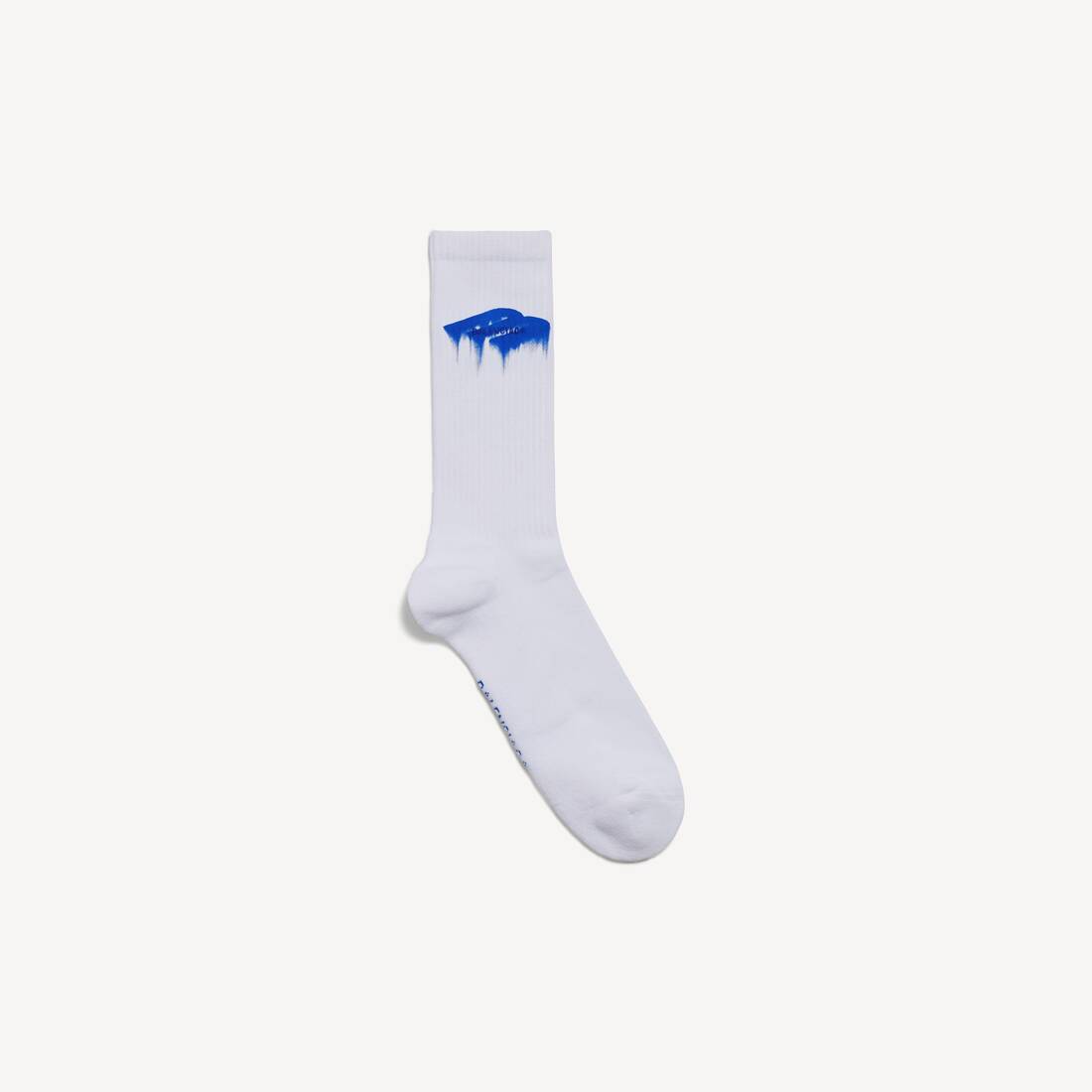 Herrars våtborstsockor i vitt/blått