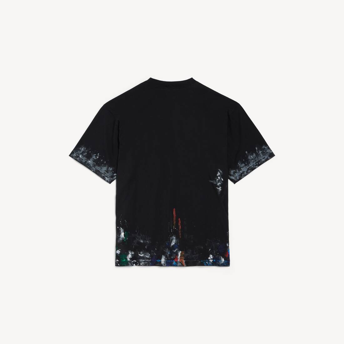 Herrars målarskjortas T-shirt Medium Fit i svart