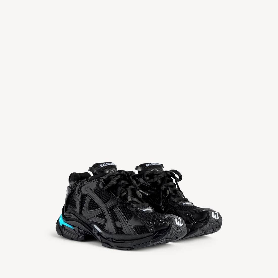 Herrarnas runner LED-sneaker i svart