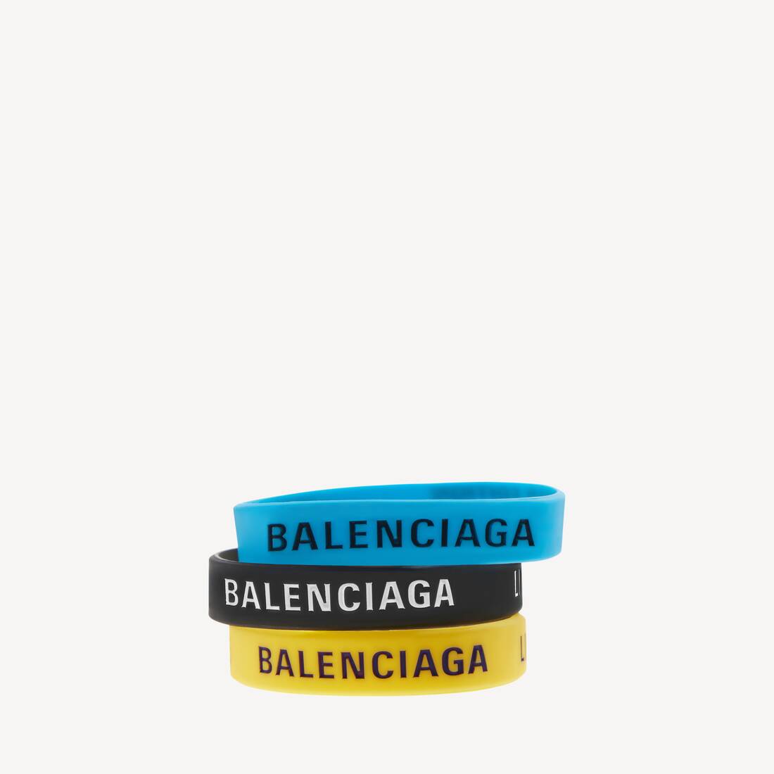 Begränsad upplaga armbandsset i gul/svart/blå