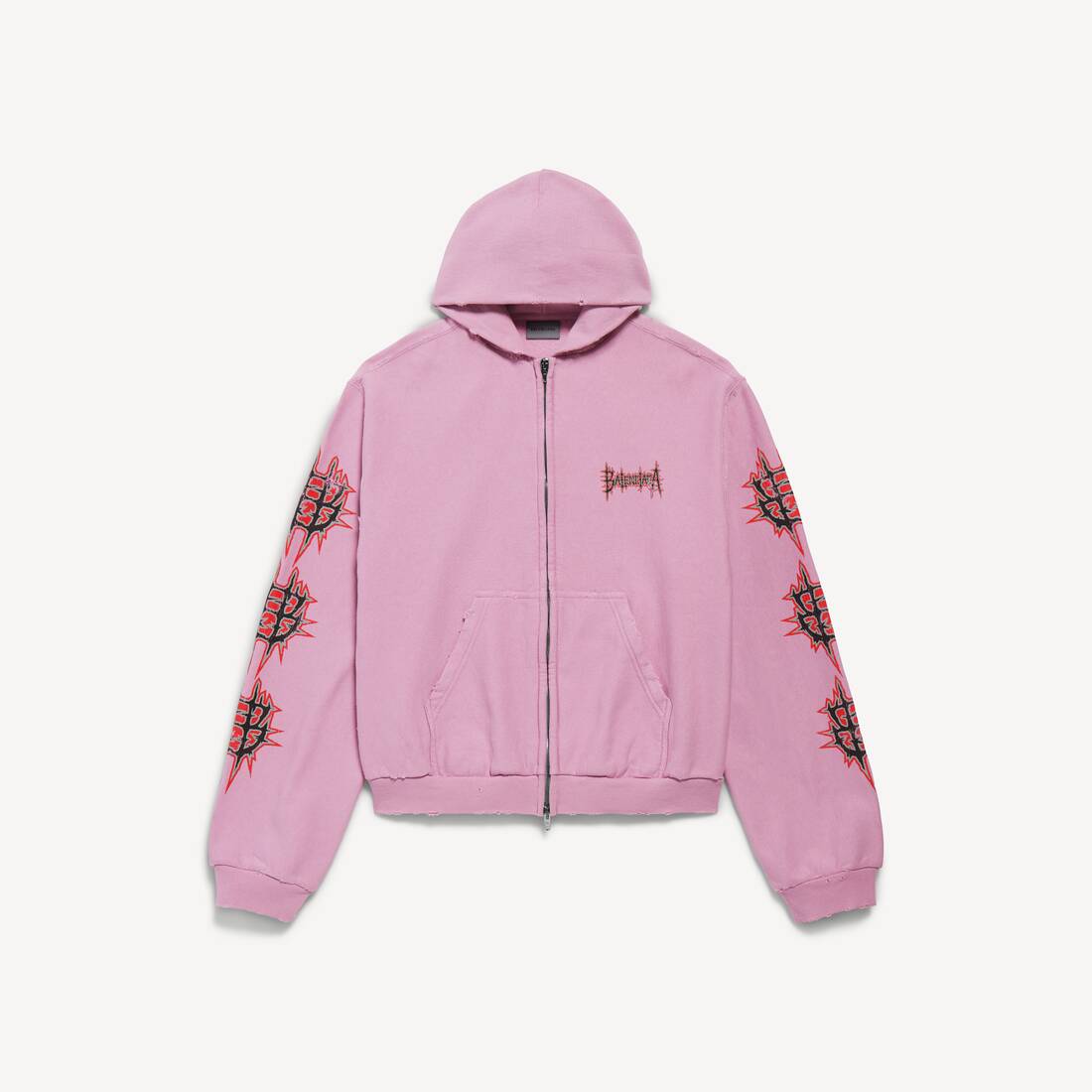 Damhjälm från Balenciaga Sacré Cœur med dragkedja i medium passform i gammal rosa