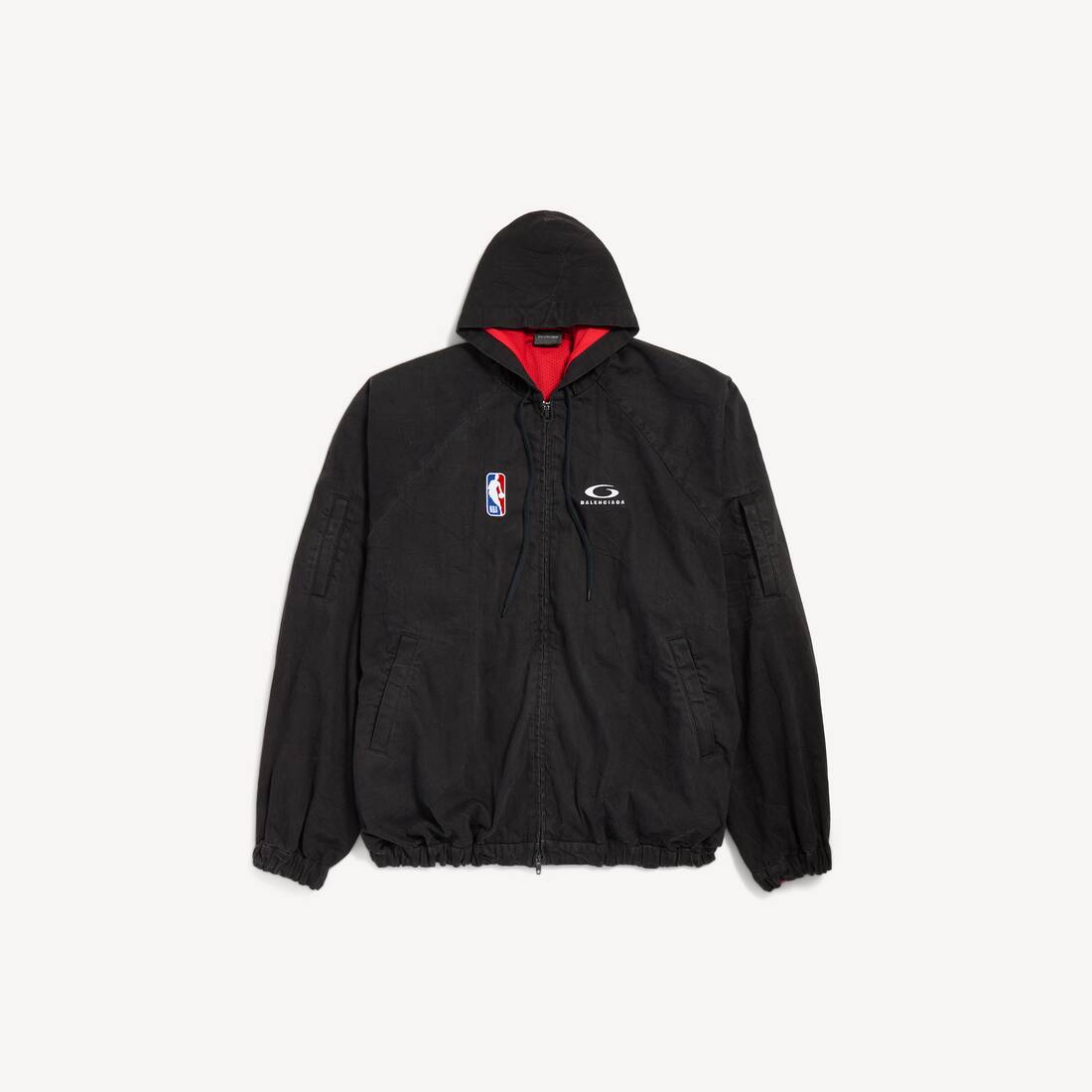 Herrars Balenciaga | NBA-samarbete Zip-up jacka i lättviktad svart