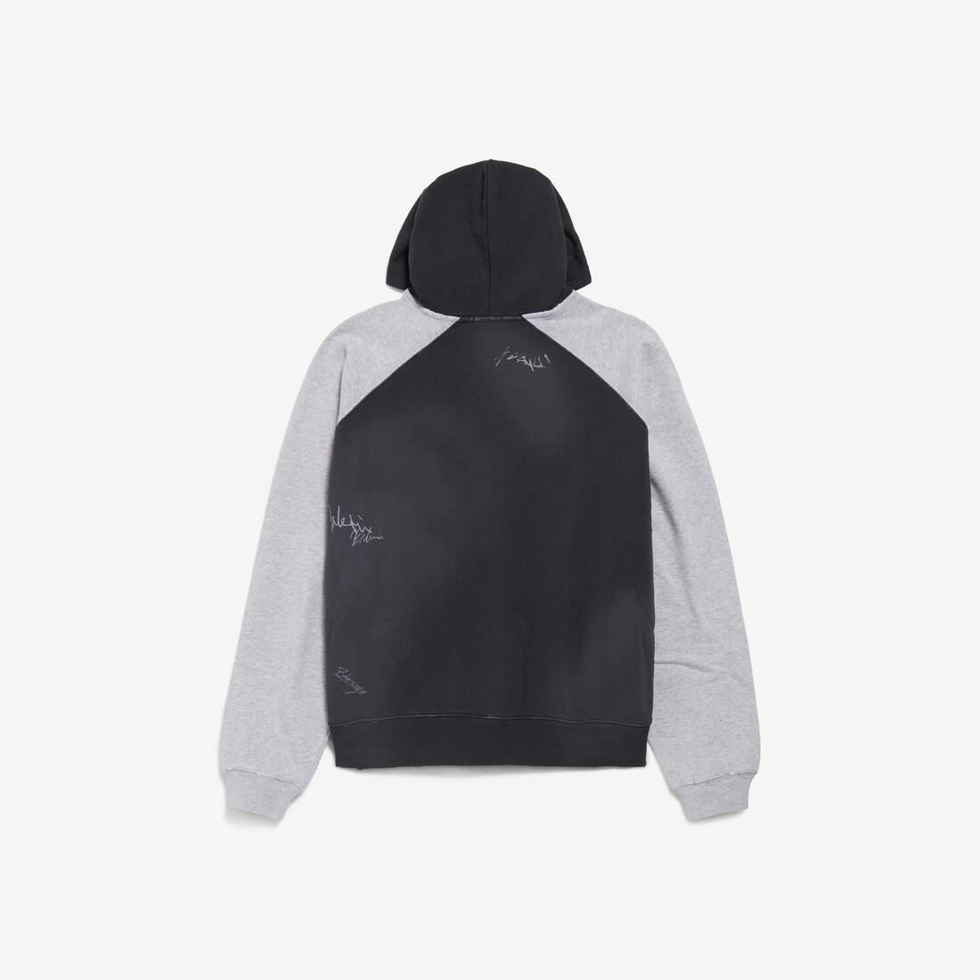 Herrarnas Banana Raglan oversized zip-up-tröja i släckta svart