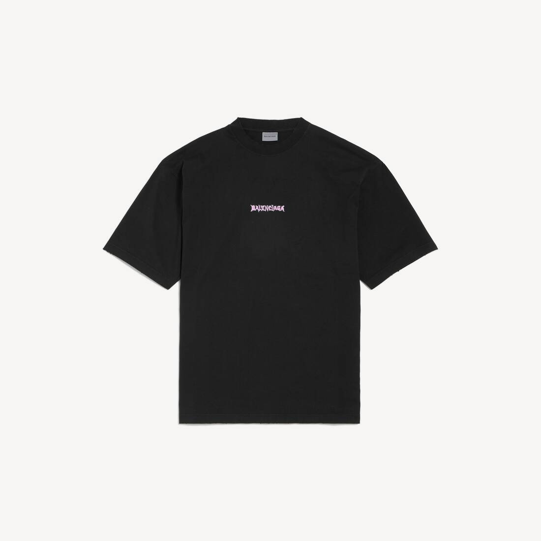 Herrarnas DIY Balenciaga bak T-shirt Medium Fit i svart
