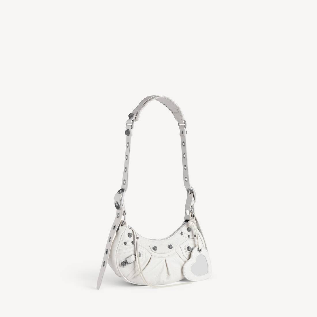 Kvinnas Le Cagole-axelbag Xs i vitt
