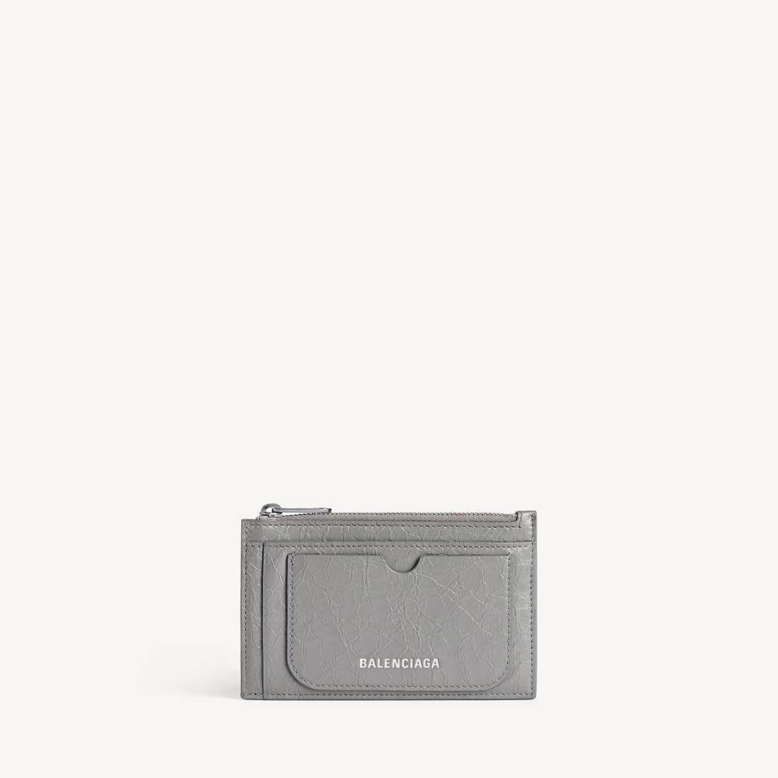 Herrarnas Superbusy längre mynt- och kortfodral i Balenciagagrå