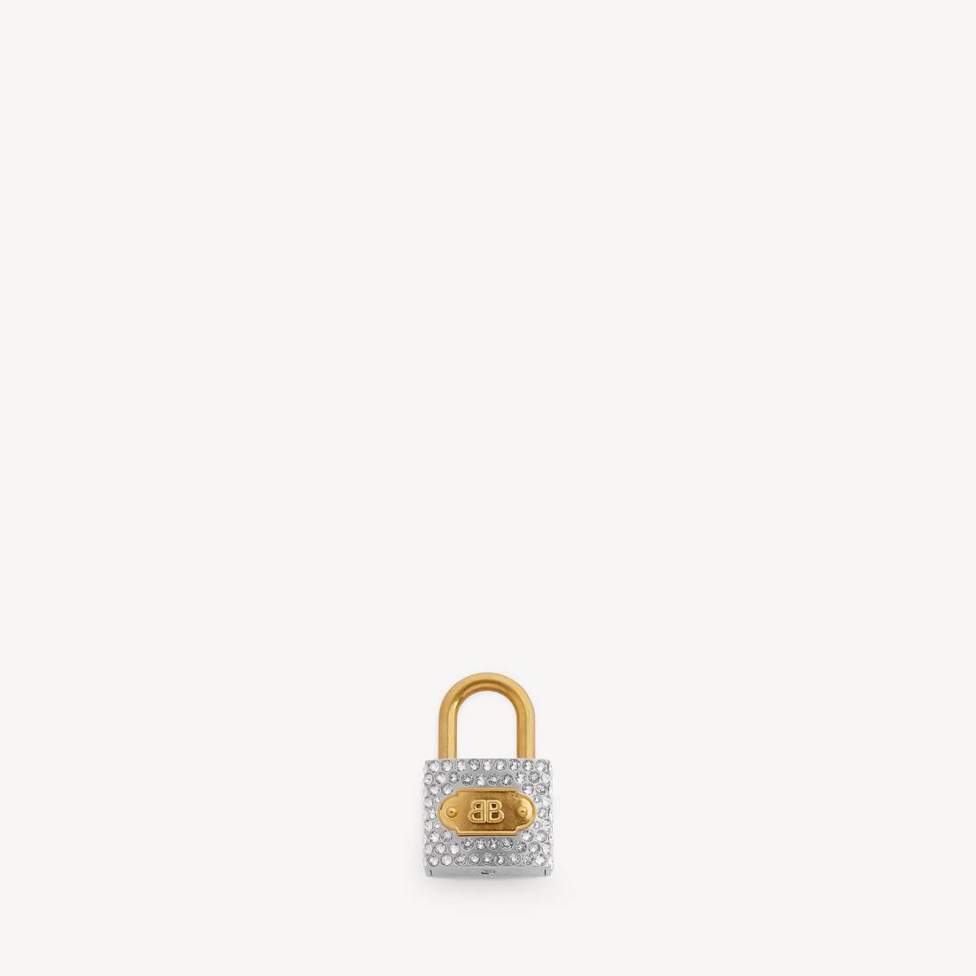 Kvinnors charm/nötklocka BB-lås med strass i silver/guld